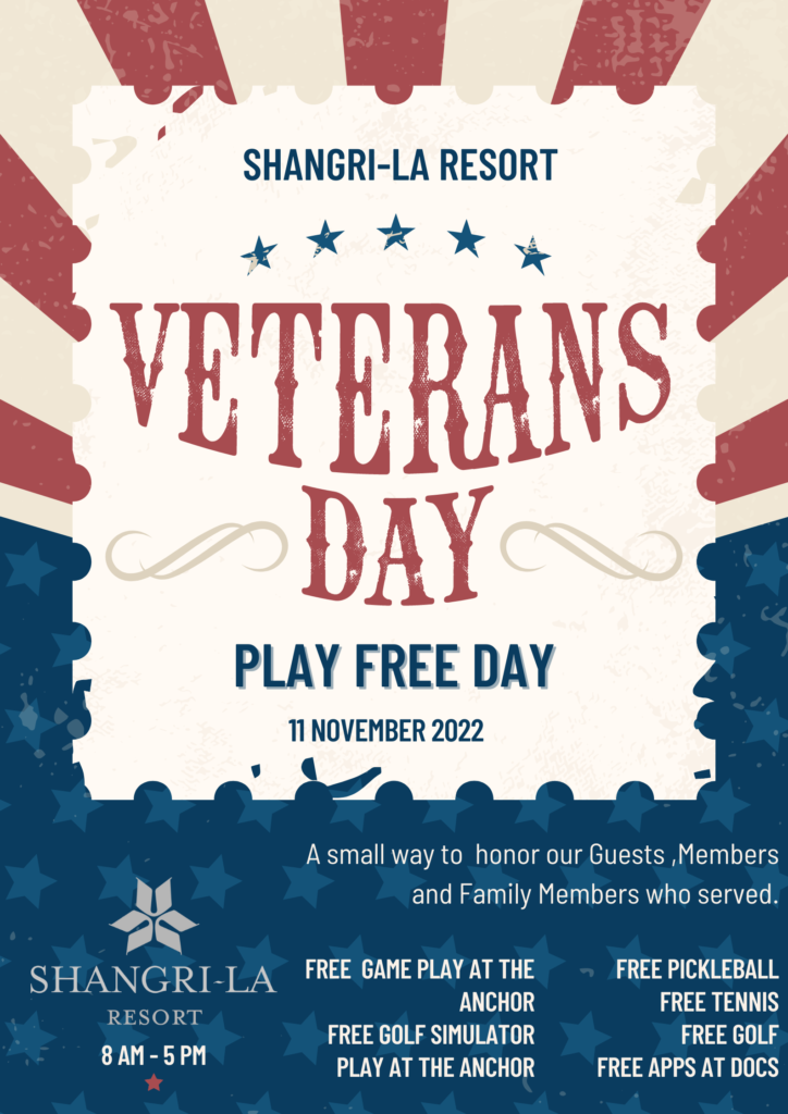 Veterans Day at Shangri-La