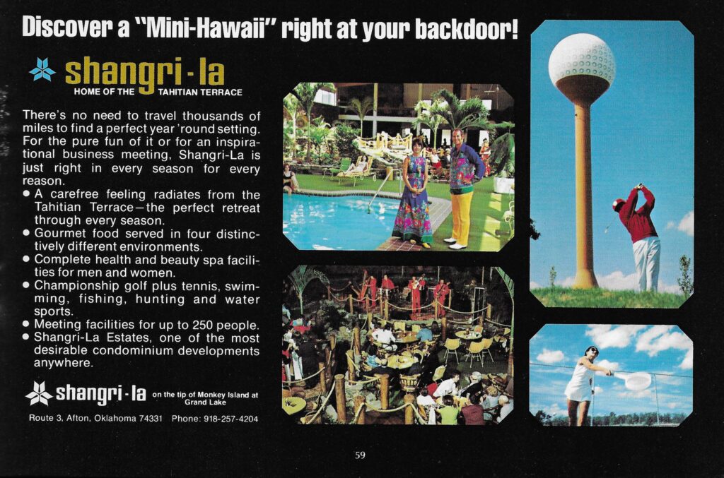 Shangri-La Resort Oklahoma 1970's 
